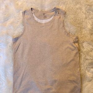 Nike Training - Primary Logo-Embroidered Cotton-Blend Dri-FIT Tank Top - Neutral